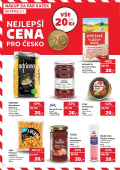 Náhled letáku ADRIANA Semolinové těstoviny, Semolinové těstoviny Nejen na pánev různé druhy 250 gVP/500 g od 02.01.2026 | Strana: 24