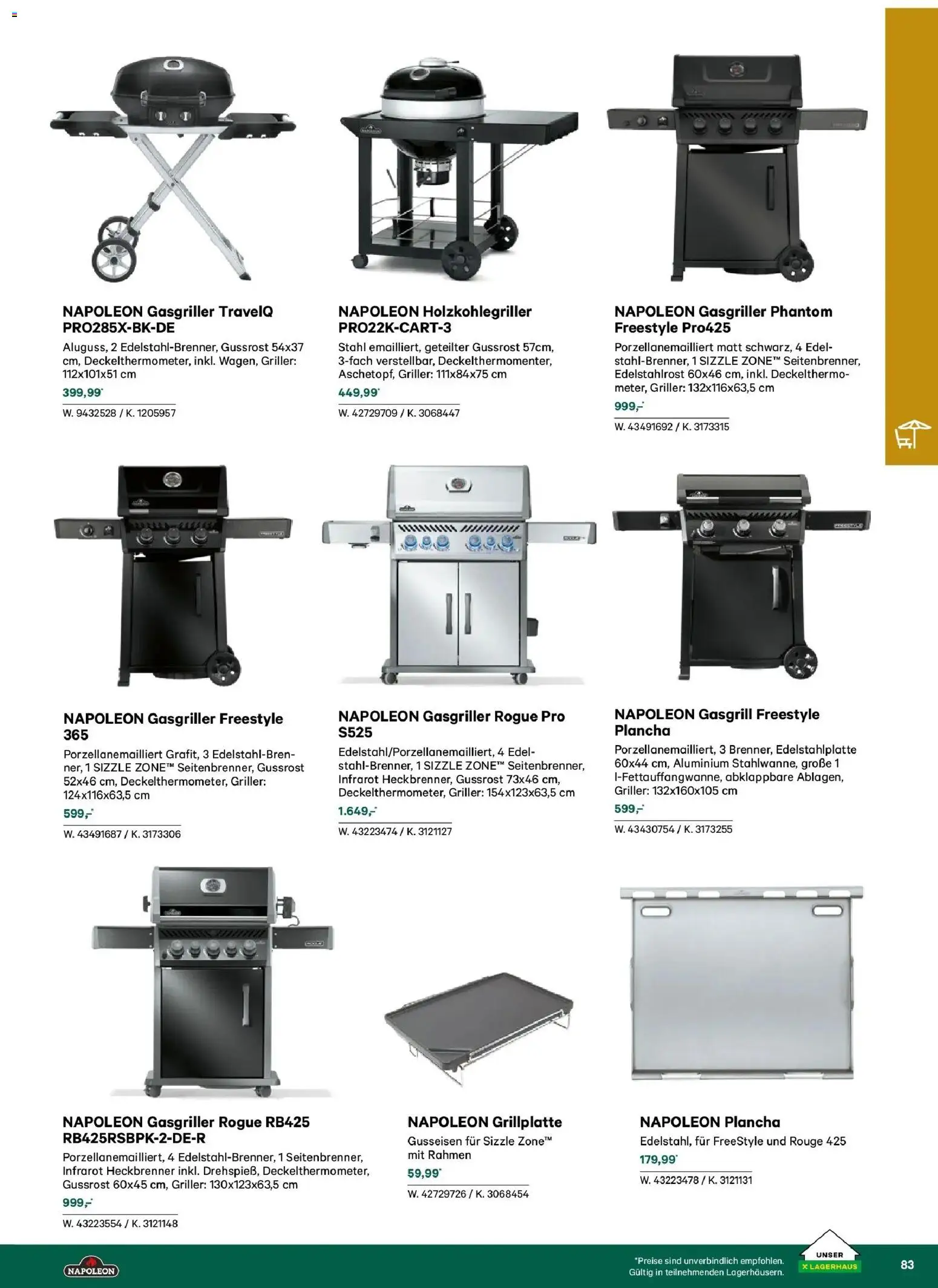 Lagerhaus Garten & Freizeit Katalog 2026 gültig ab 01.03.2026 | Seite: 83 | Produkte: Rouge