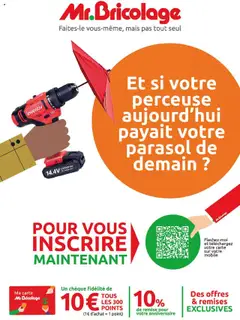 Mr. Bricolage - Prévisualisation de Mr. Bricolage catalogue valide à partir de 22.09.2025 | Page: 8 | Produits: Perceuse, Mais, Parasol