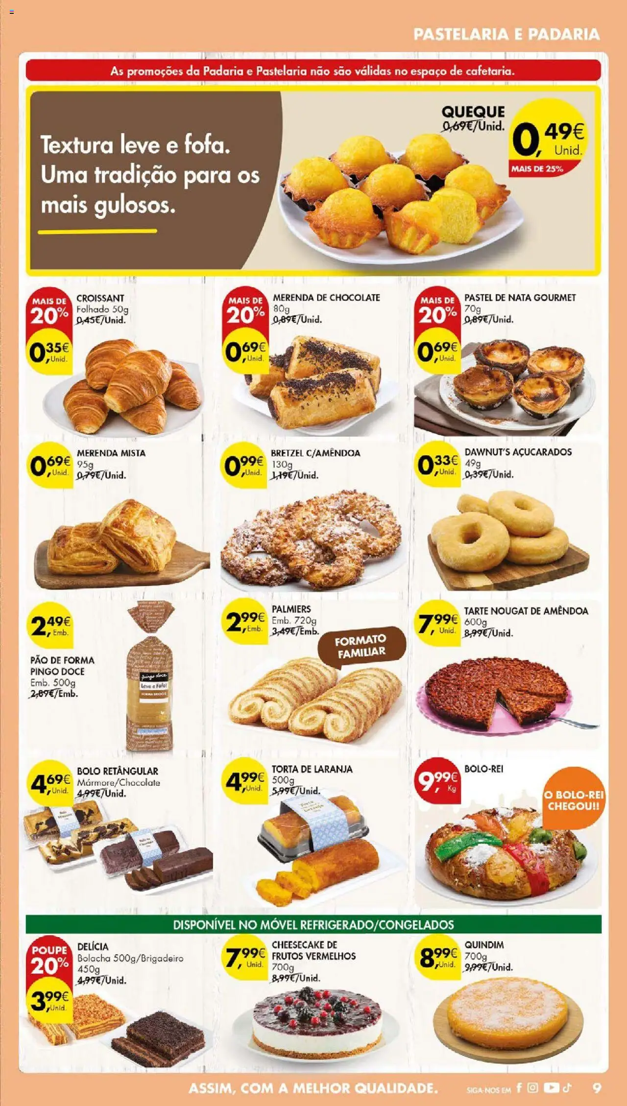 Pingo Doce folheto │ válido de 14.10.2025 | Página: 11 | Produtos: Padaria, Bolo, Chocolate, Tarte