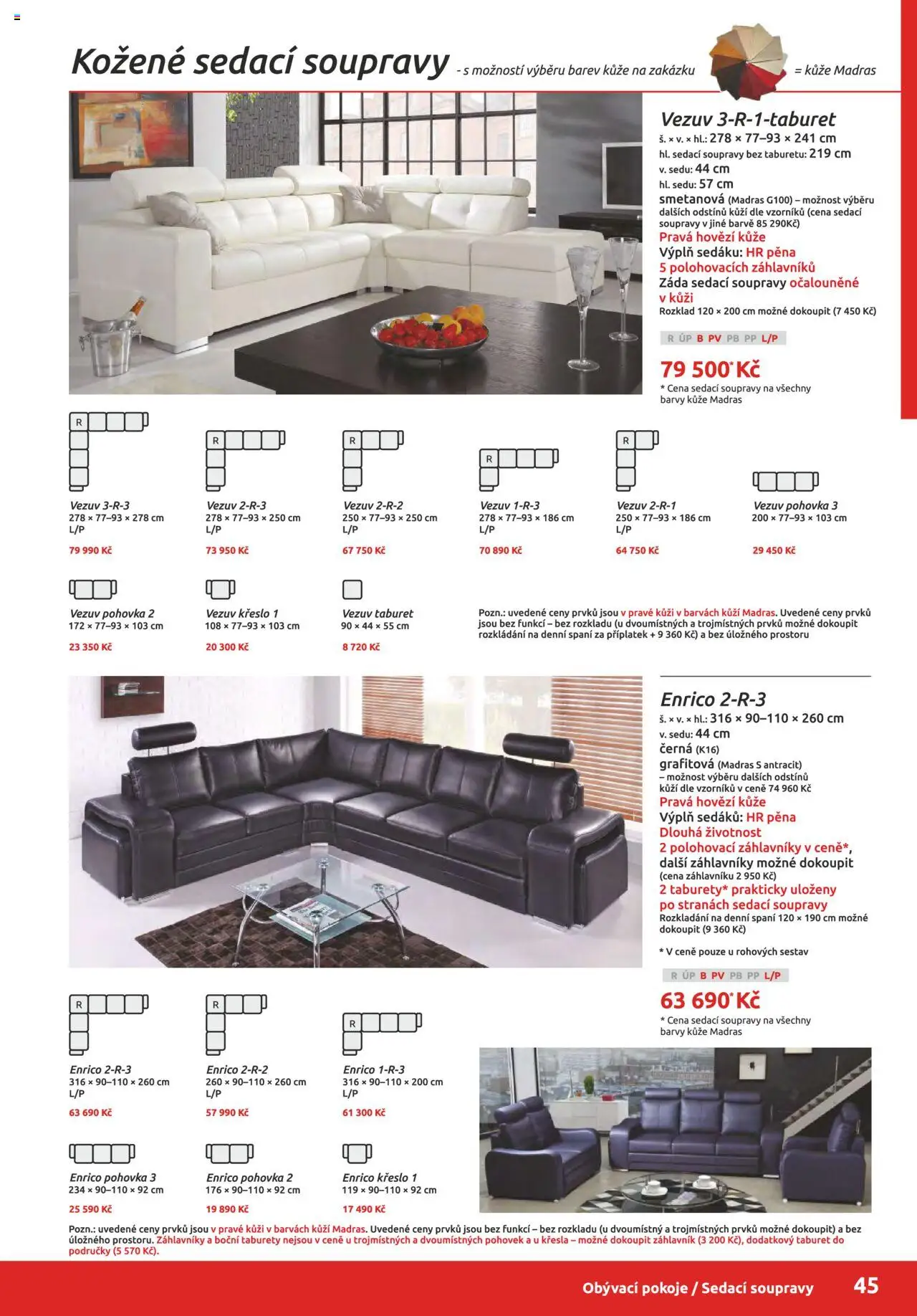 ORFA nábytek katalog 2025-2026 od 01.10.2025 | Strana: 45 | Produkty: Hovězí, Křesla, Barvy, Taburety