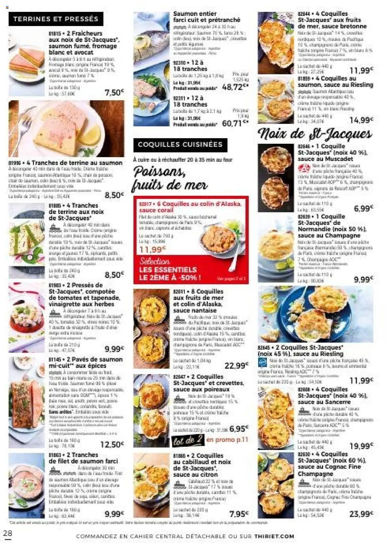 {H1} | Page: 28 | Produits: Cognac, Fromage blanc, Saumon, Noix