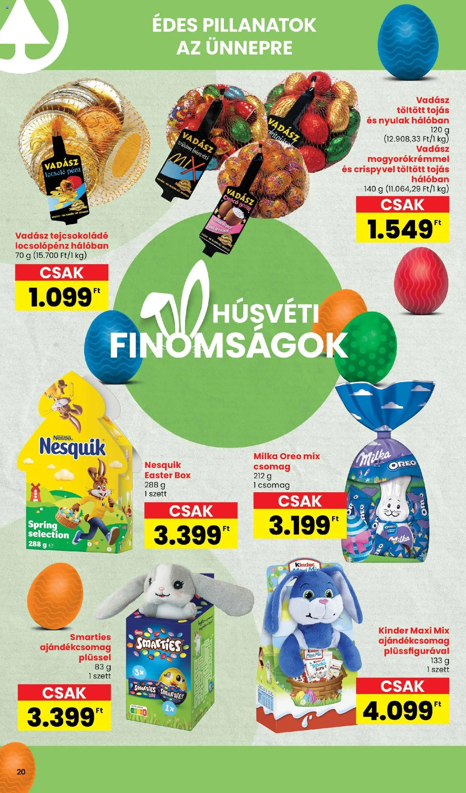 Interspar akciós ujság - amely érvényes a következő dátumtól: 05.03.2026 | Oldal: 20 | Termékek: Nesquik, Tejcsokoládé, Tojás
