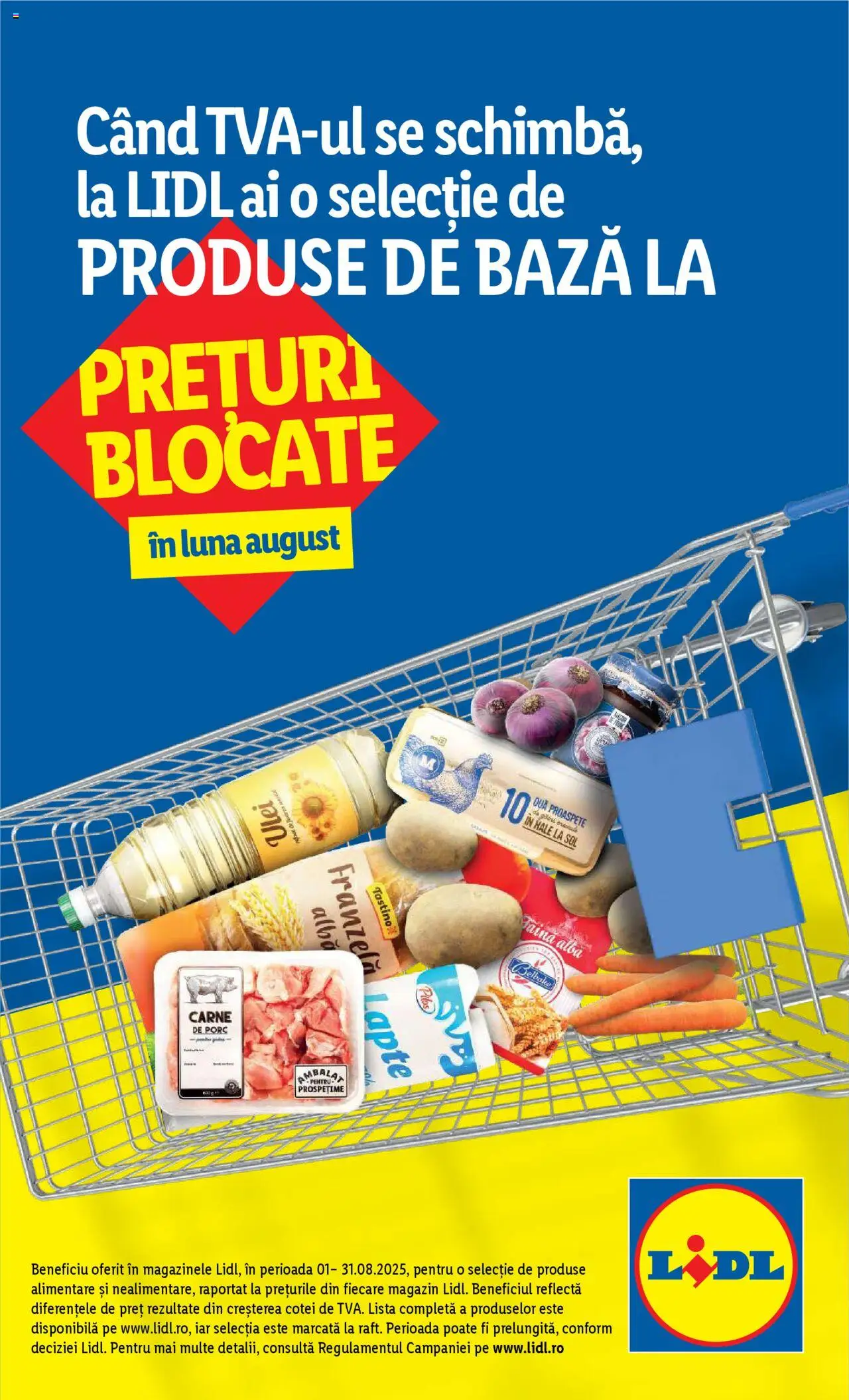 Catalog Lidl – valabil de la 25.08.2025 | Pagină: 1 | Produse: Toplar, Lapte, Carne De Porc, Bant