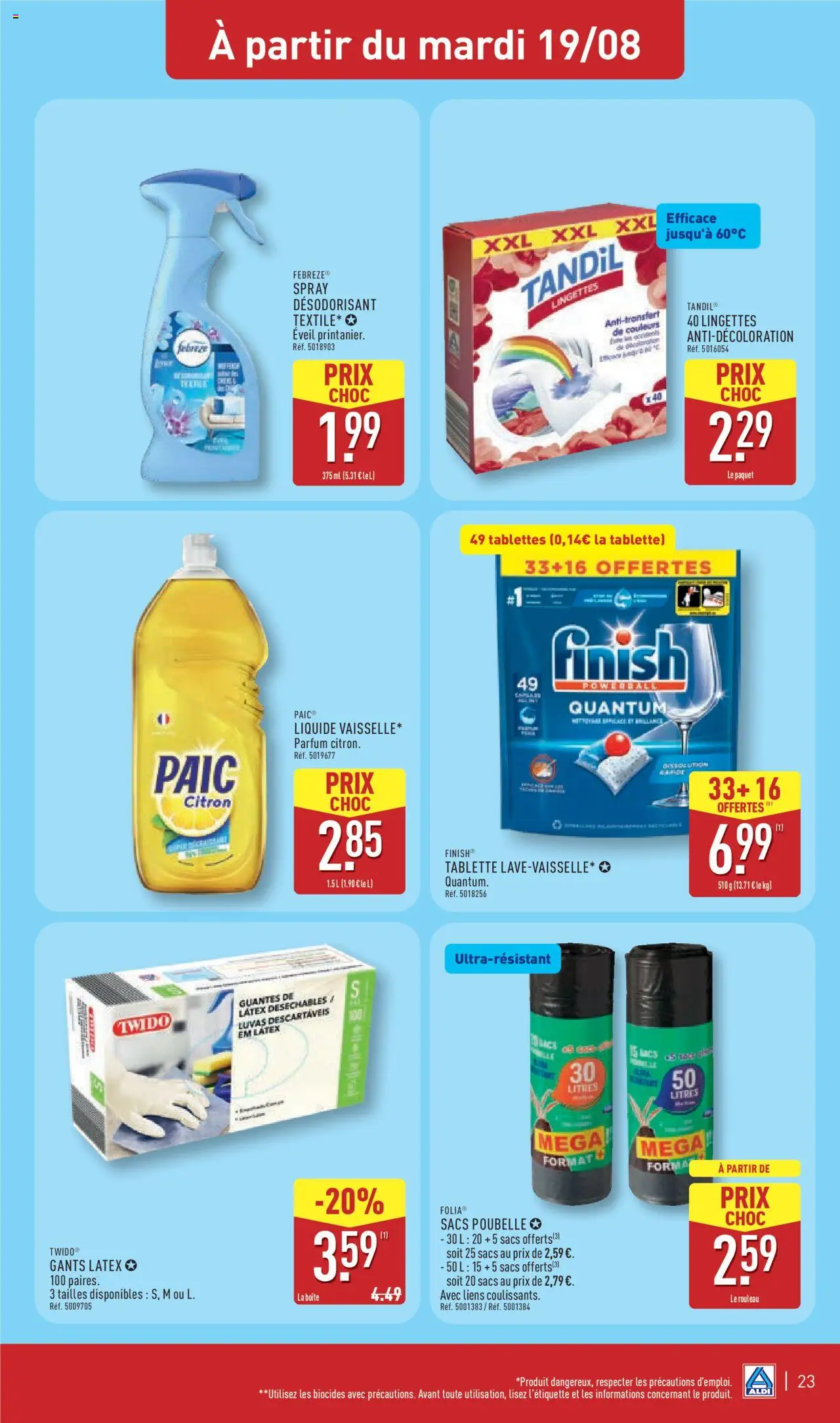  | Page: 25 | Produits: Tablette, Poubelle, Parfum, Sacs poubelle