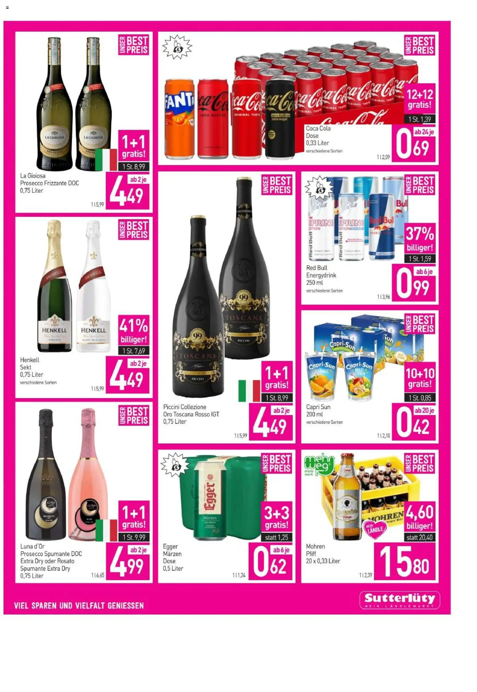 Sutterlüty Flugblatt gültig ab 26.02.2026 | Seite: 3 | Produkte: Zucker, Bier