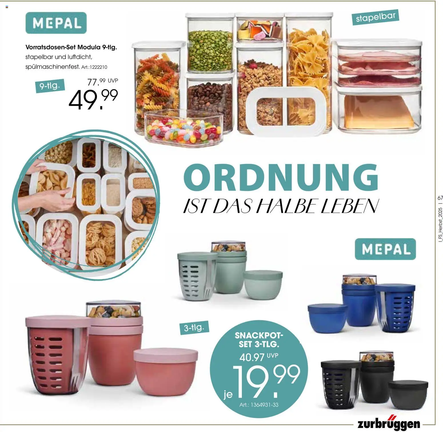 Zurbrüggen Trend-Journal Herbst – gültig ab 21.10.2025 | Seite: 67