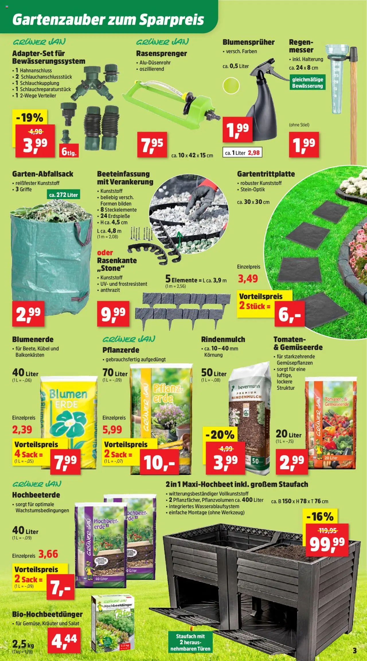 Thomas Philipps Prospekt - gültig ab dem 16.06.2025 | Seite: 3 | Produkte: Hochbeet, Blumen, Tomaten, Blumenerde