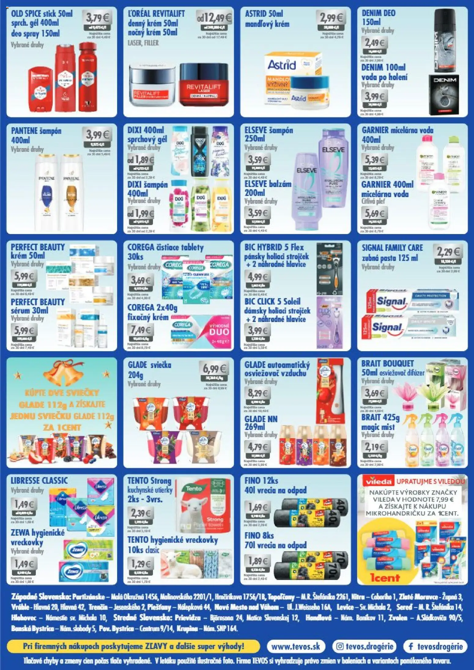 Nové TEVOS drogérie akcie – leták je platný od 02.12.2025 | Strana: 2 | Produkty: Difúzer, Osviežovač vzduchu, Strojček, Holiaci strojček