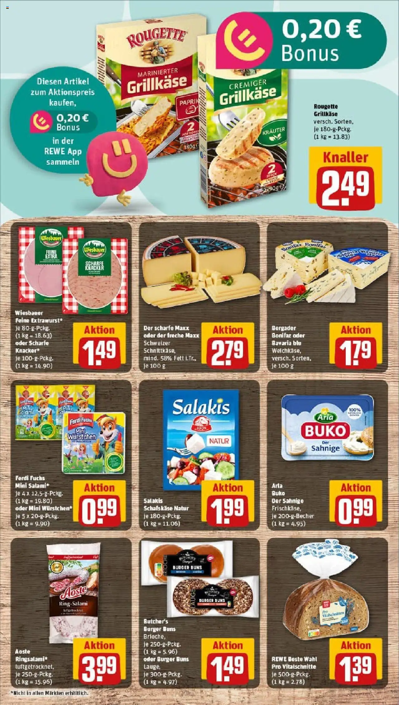 Rewe prospekt Weissenhorn	 - gültig ab dem 24.08.2025 | Seite: 9 | Produkte: Arla buko, Salakis, Salami, Schafskase