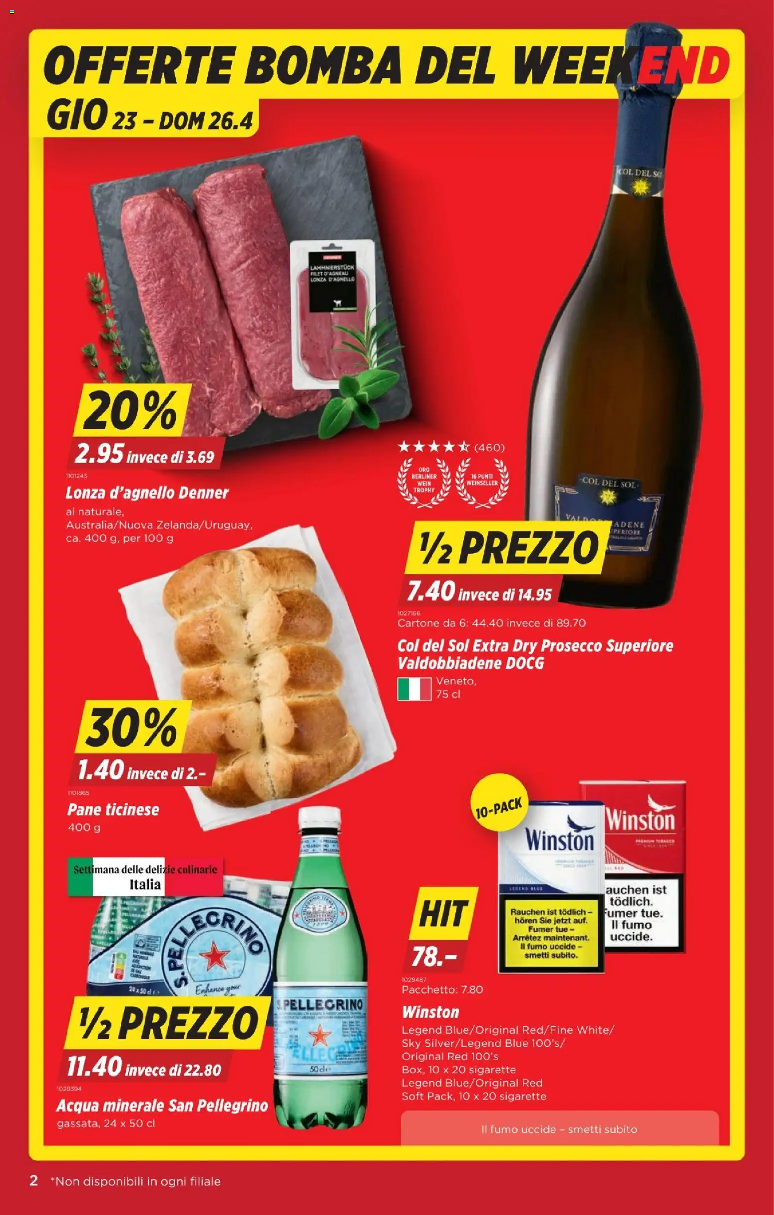 Denner aktionen IT – gültig ab 23.04.2026 | Seite: 2 | Produkte: Pane