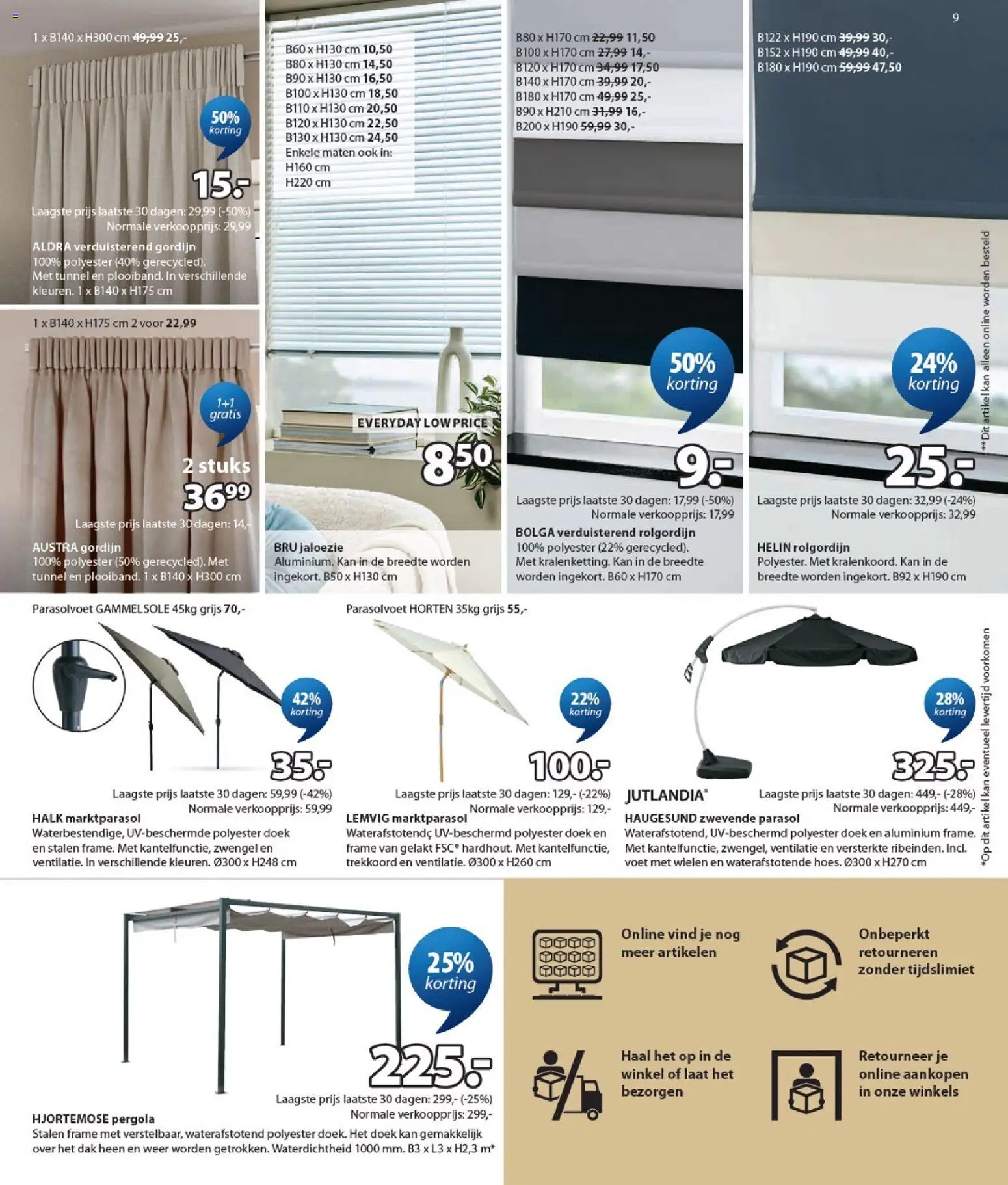 {H1} | Pagina: 9 | Producten: Torta, Kan