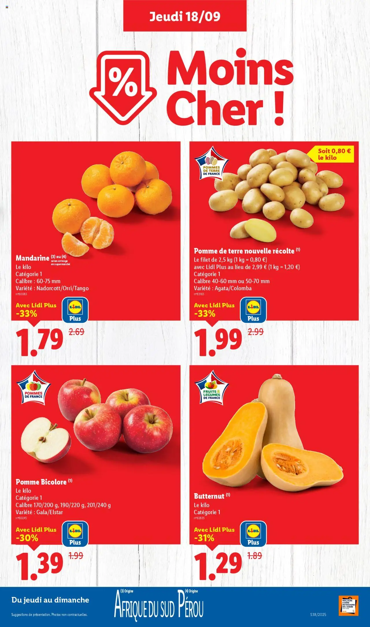  | Page: 3 | Produits: Pomme, Pomme de terre, Butternut, Pommes