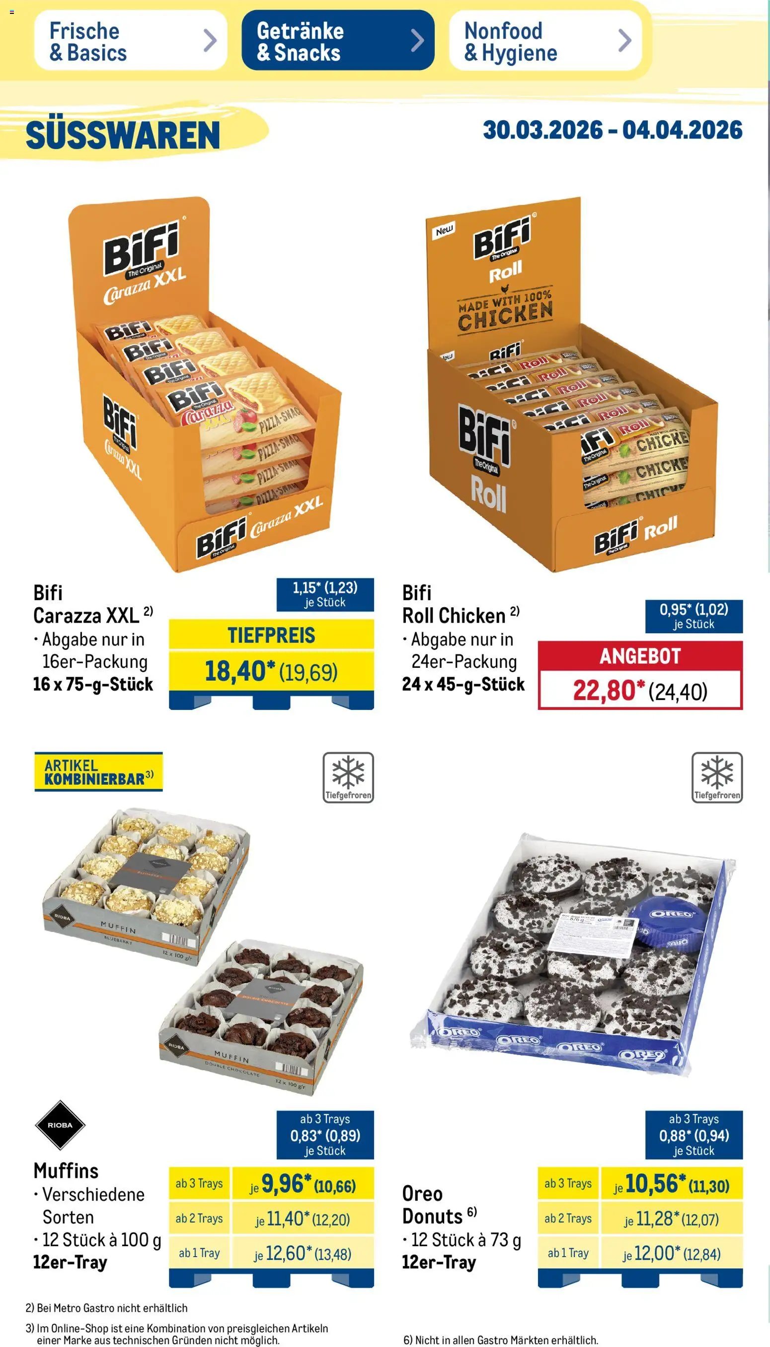 Metro Prospekt 	 – gültig ab 30.03.2026 | Seite: 40 | Produkte: Bifi, Donuts