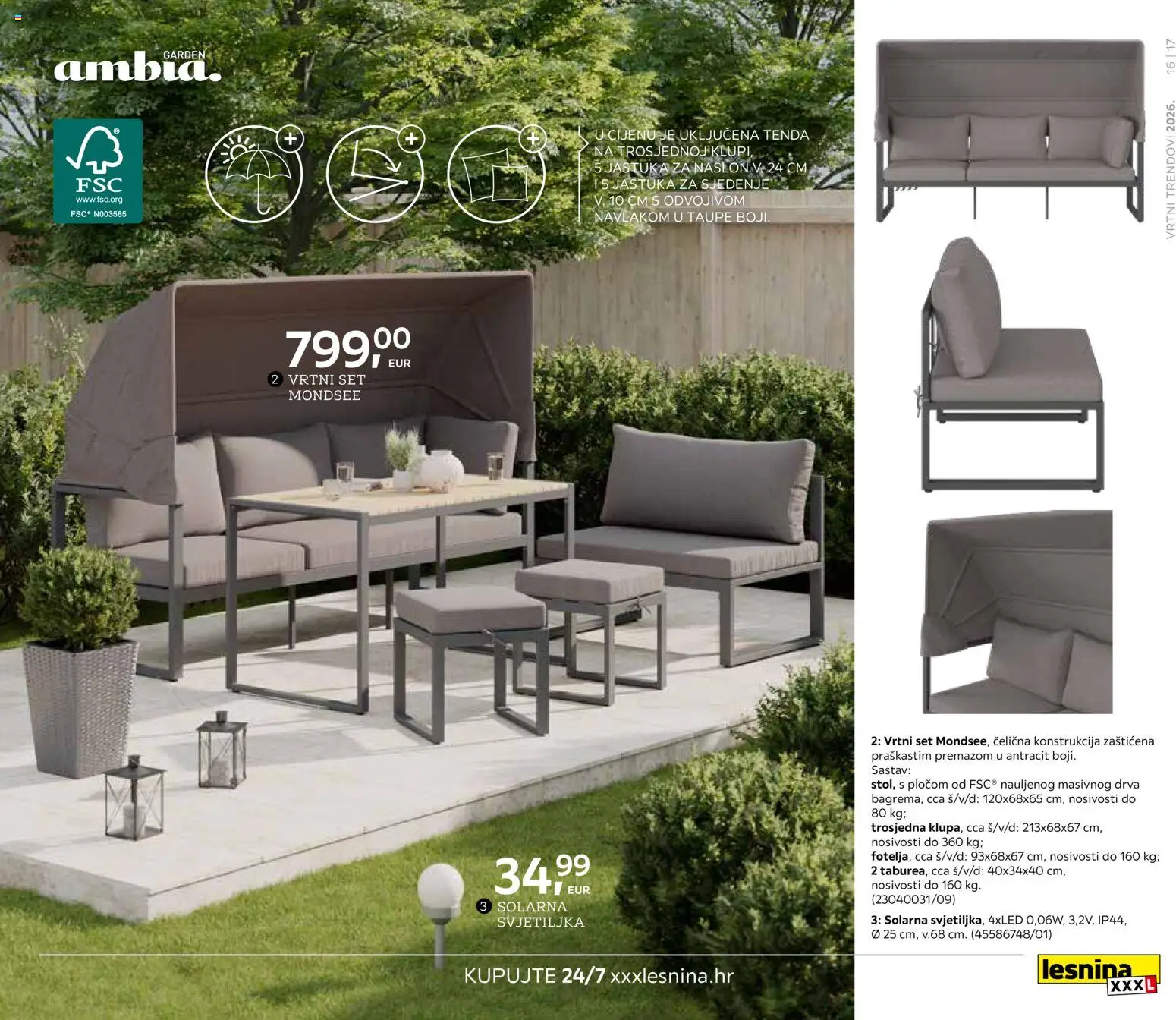 Lesnina katalog | vrijedi od 06.02.2026 | Stranica: 17 | Proizvodi: Svjetiljka, Tenda