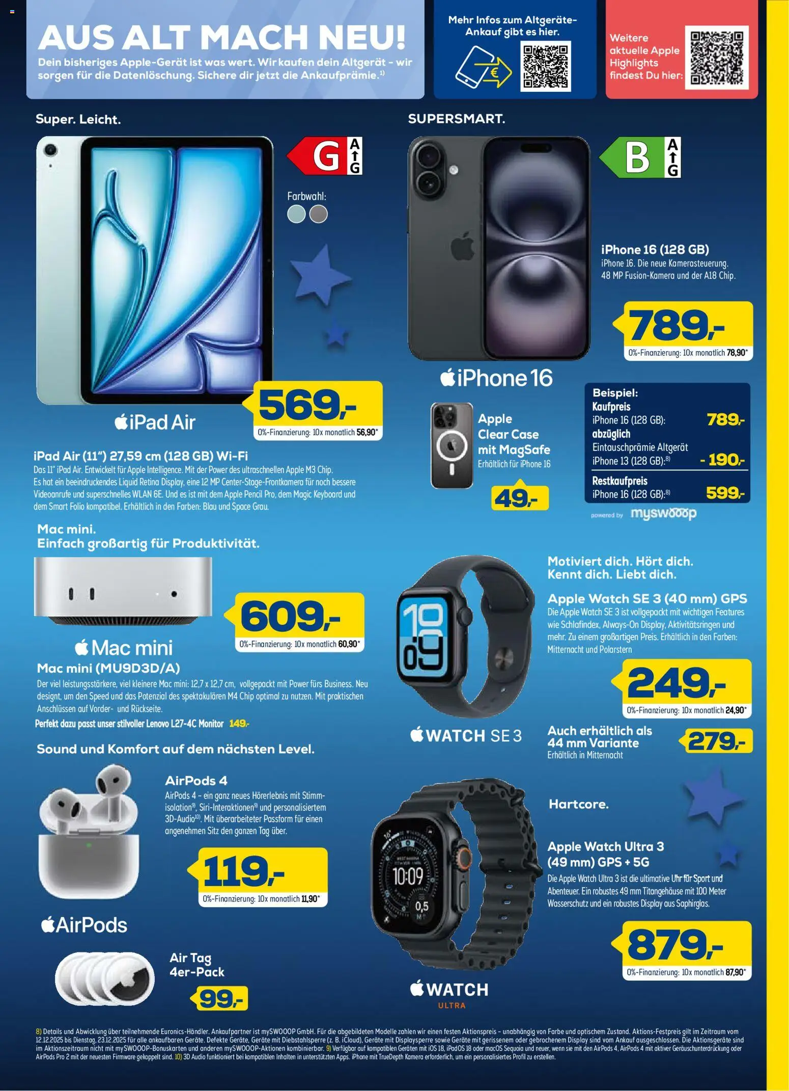 Euronics Aktuelle Angebote – gültig ab 12.12.2025 | Seite: 9 | Produkte: Lenovo, Airpods, Iphone, Monitor
