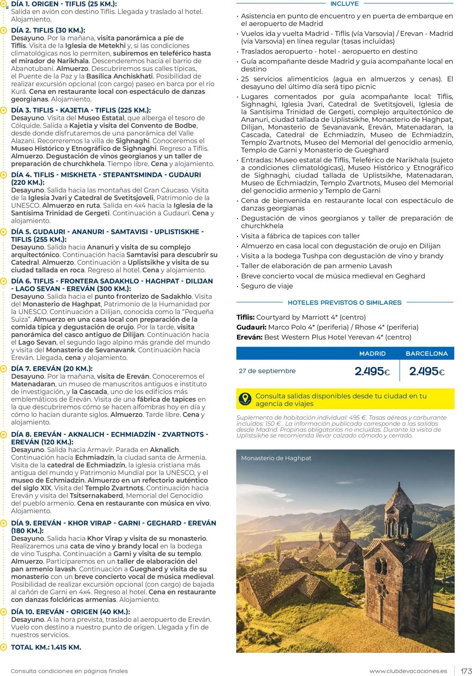 Viajes El Corte Inglés Club de Vacaciones │ válido desde el 01.02.2026 | Página: 173 | Productos: Pan, Vino, Marco, Μαύρο πιπέρι