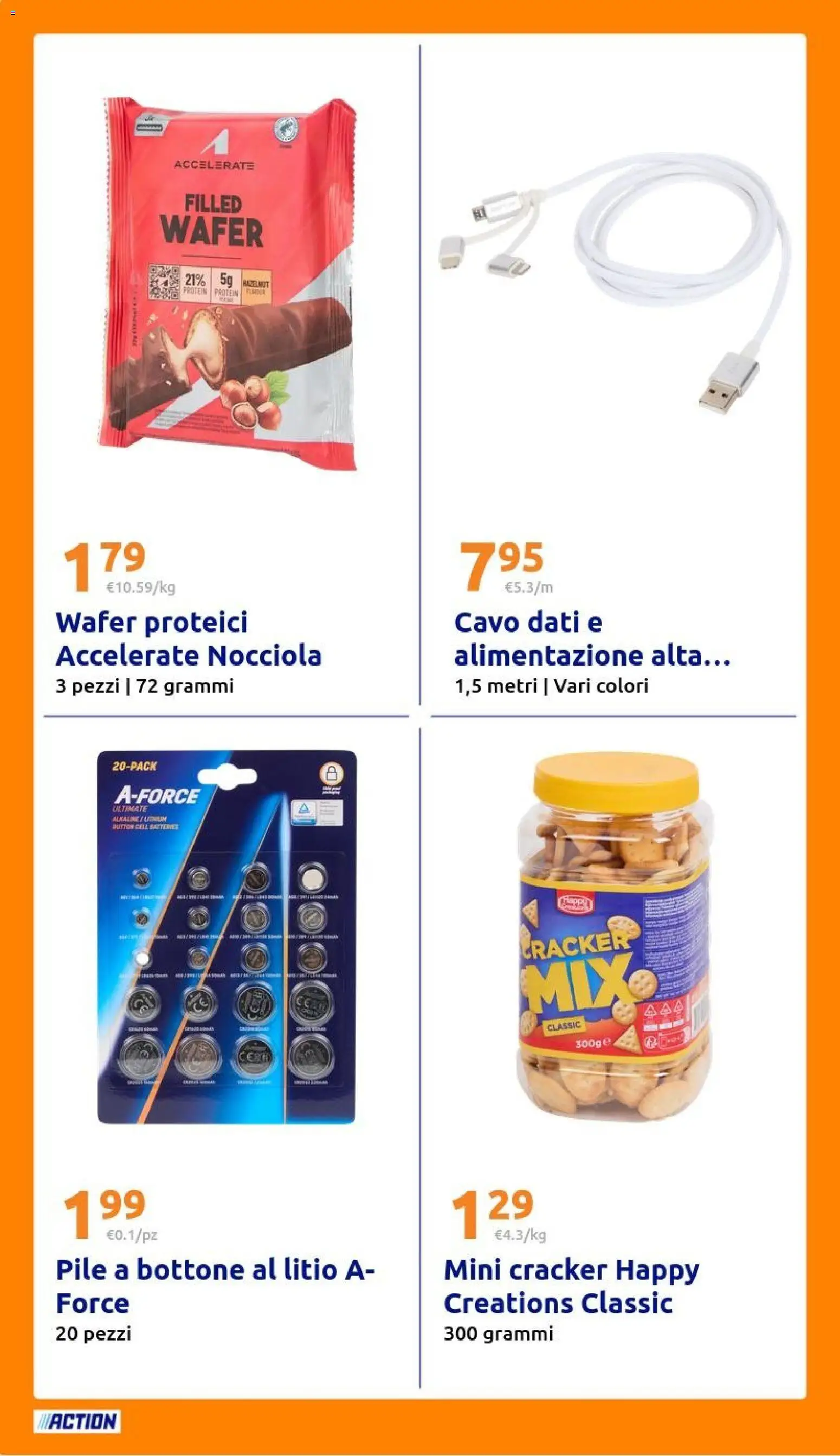 Volantino Action del 18.02.2026 | Pagina: 24 | Prodotti: Pile, Cavo