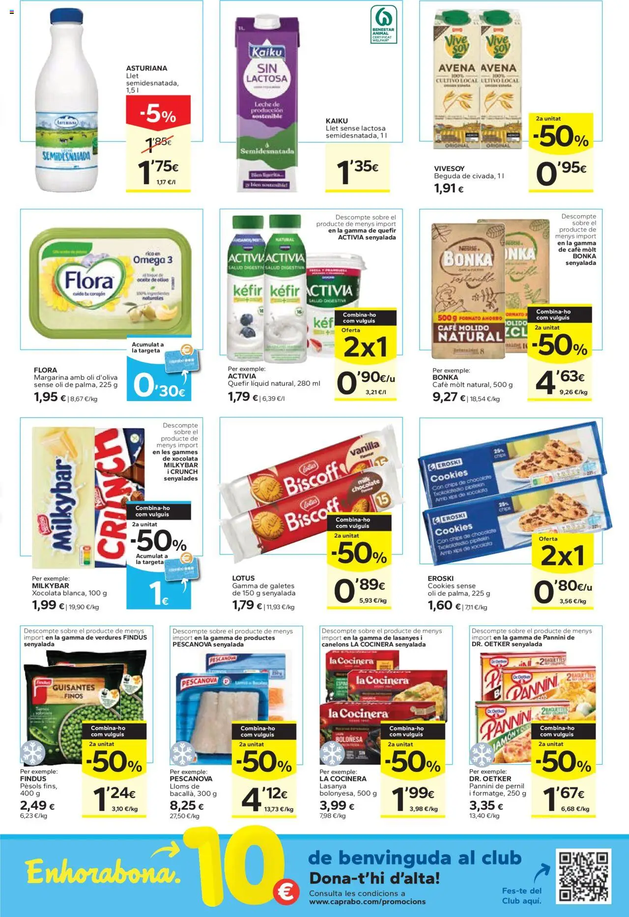Caprabo folleto │ válido desde el 16.10.2025 | Página: 5 | Productos: Leche, Café, Jamón, Margarina