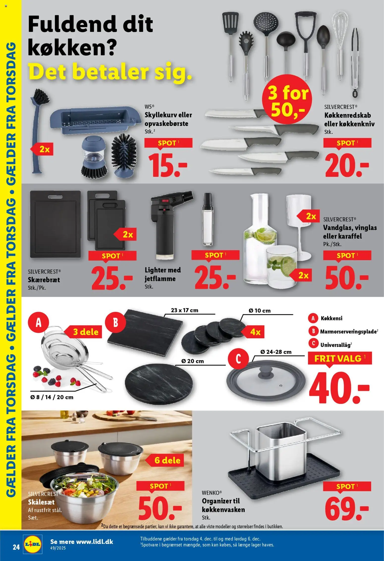 Lidl tilbudsavis – gyldig fra 30.11.2025 | Side: 10 | Produkter: Skærebræt, Søm