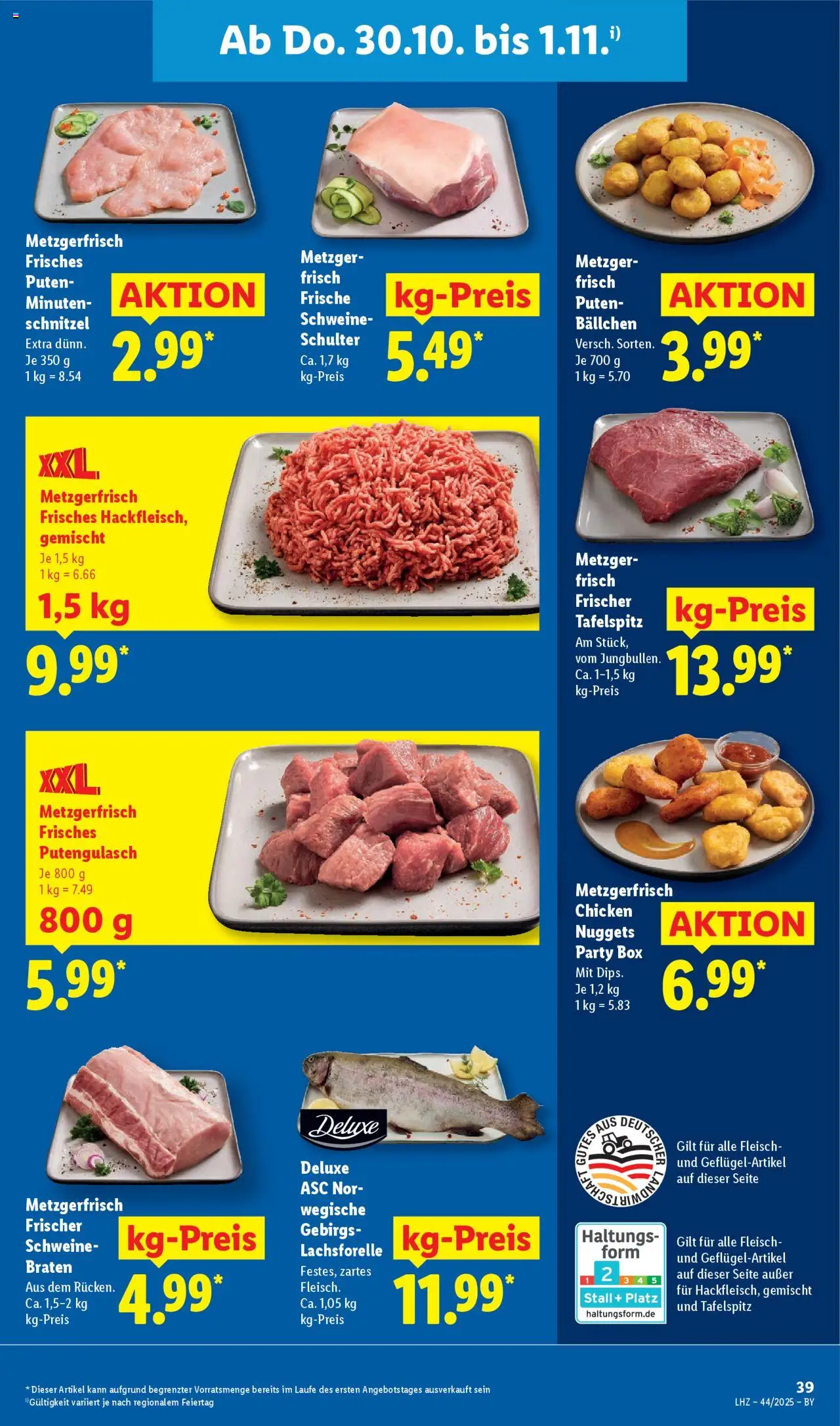 Lidl Prospekt Uffenheim – gültig ab 27.10.2025 | Seite: 59 | Produkte: Tafelspitz, Box, Schnitzel, Fleisch