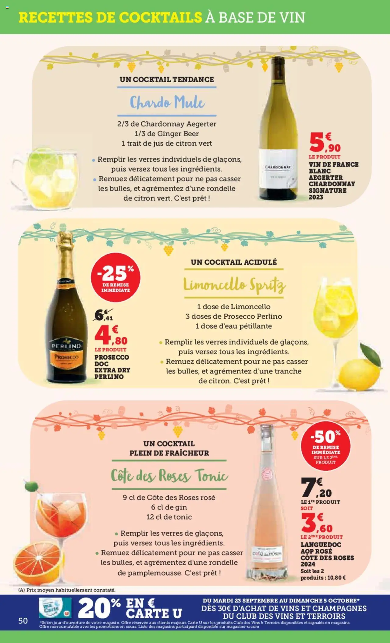  | Page: 50 | Produits: Citron vert, Jus de citron, Limoncello, Gin