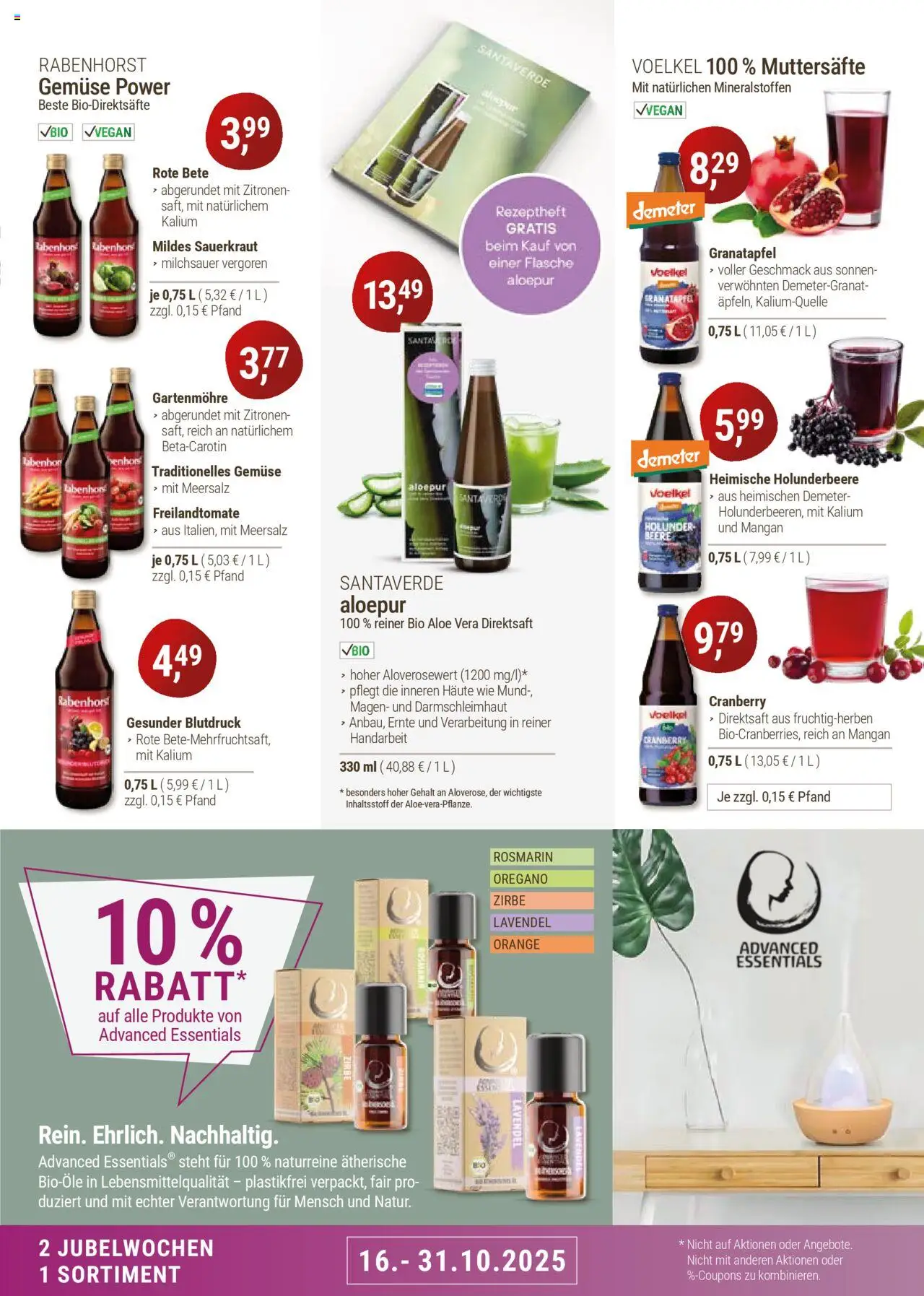 Reformhaus Bacher Prospekt 	 – gültig ab 01.10.2025 | Seite: 7 | Produkte: Granatapfel, Gemüse, Lavendel, Zitronen