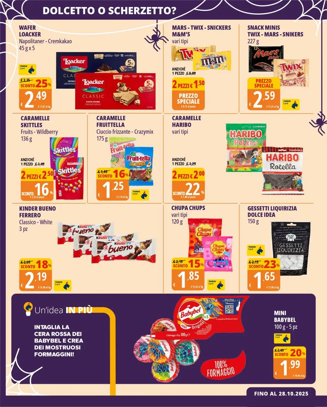 Volantino Tigros del 16.10.2025 | Pagina: 4 | Prodotti: Caramelle, Formaggio, The