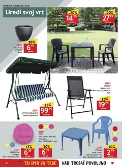 VRTNA LJULJAČKA, Garden swing, green, white - Pregled kataloga iz trgovine Konzum, vrijedi od 15.04.2026 | Stranica: 42 | Proizvodi: Cvijeće, Stol, Ljuljačka