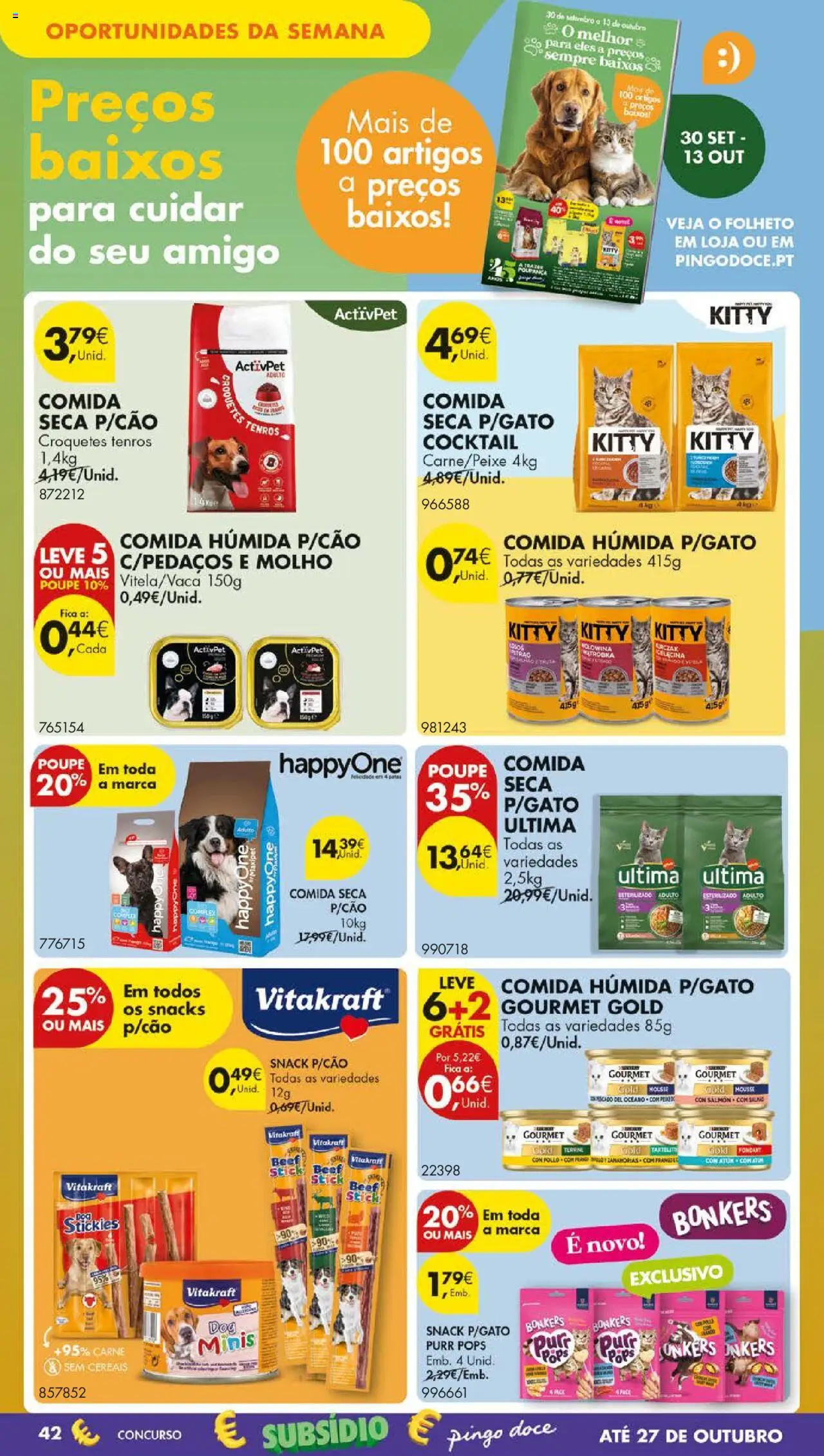 Pingo Doce folheto │ válido de 07.10.2025 | Página: 50 | Produtos: Atum, Carne, Cereais