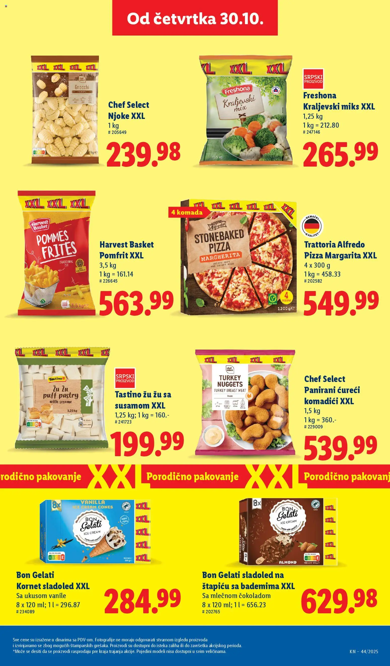 Lidl katalog - važi od 30.10.2025 | Strana: 31 | Proizvode: Sladoled, Njoke, Pomfrit, Pakovanje
