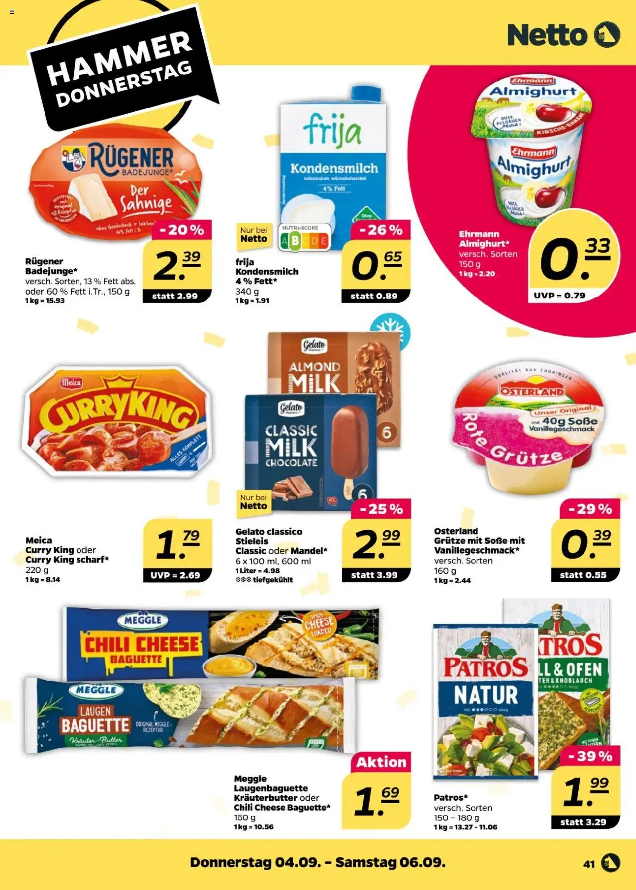 Netto Prospekt 	 - gültig ab dem 01.09.2025 | Seite: 41 | Produkte: Ofen, Kräuterbutter, Patros, Soße