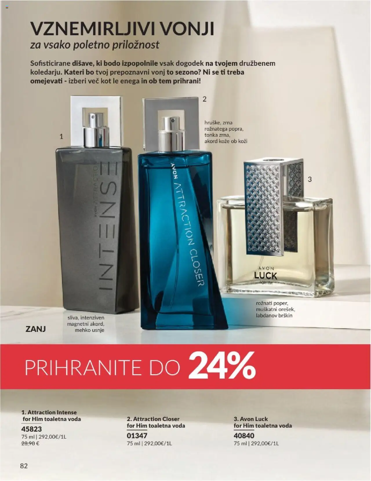 Avon katalog │ velja od 01.07.2025 | Stran: 82 | Izdelki: Voda, Toaletna voda