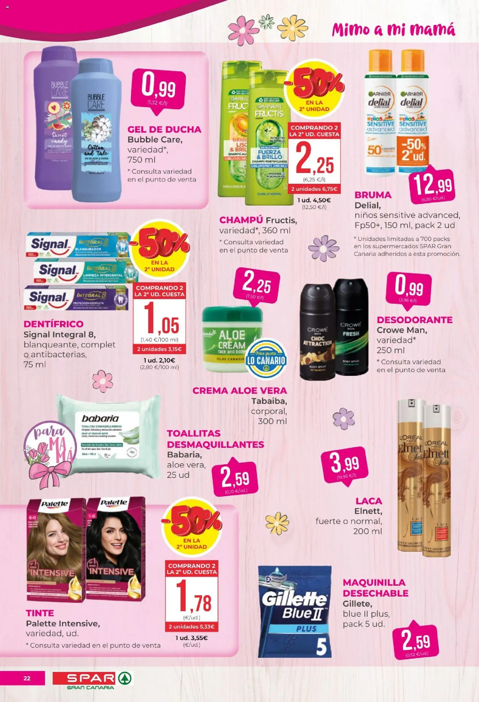 Spar folleto │ válido desde el 17.04.2026 | Página: 22 | Productos: Tinte, Gel de ducha, Desodorante, Ducha