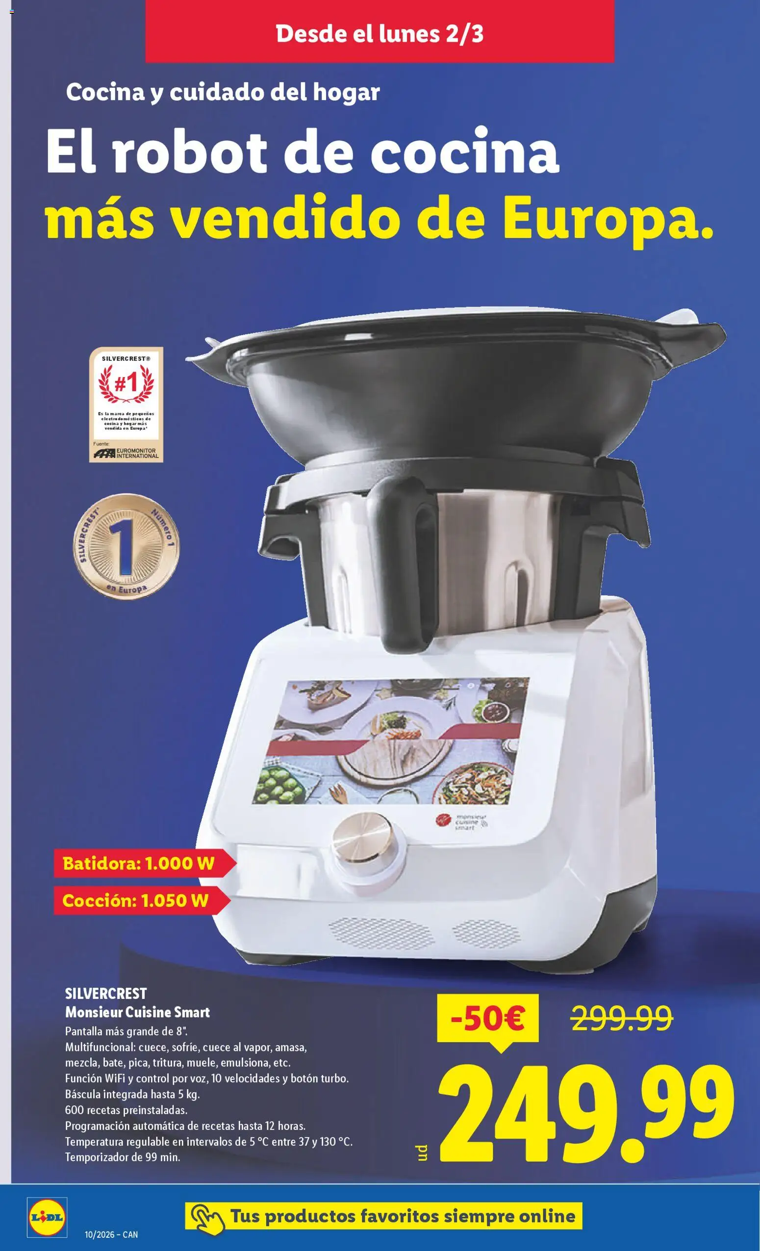 Lidl folleto de bazar │ válido desde el 02.03.2026 | Página: 14 | Productos: Cocina, Batidora, Robot
