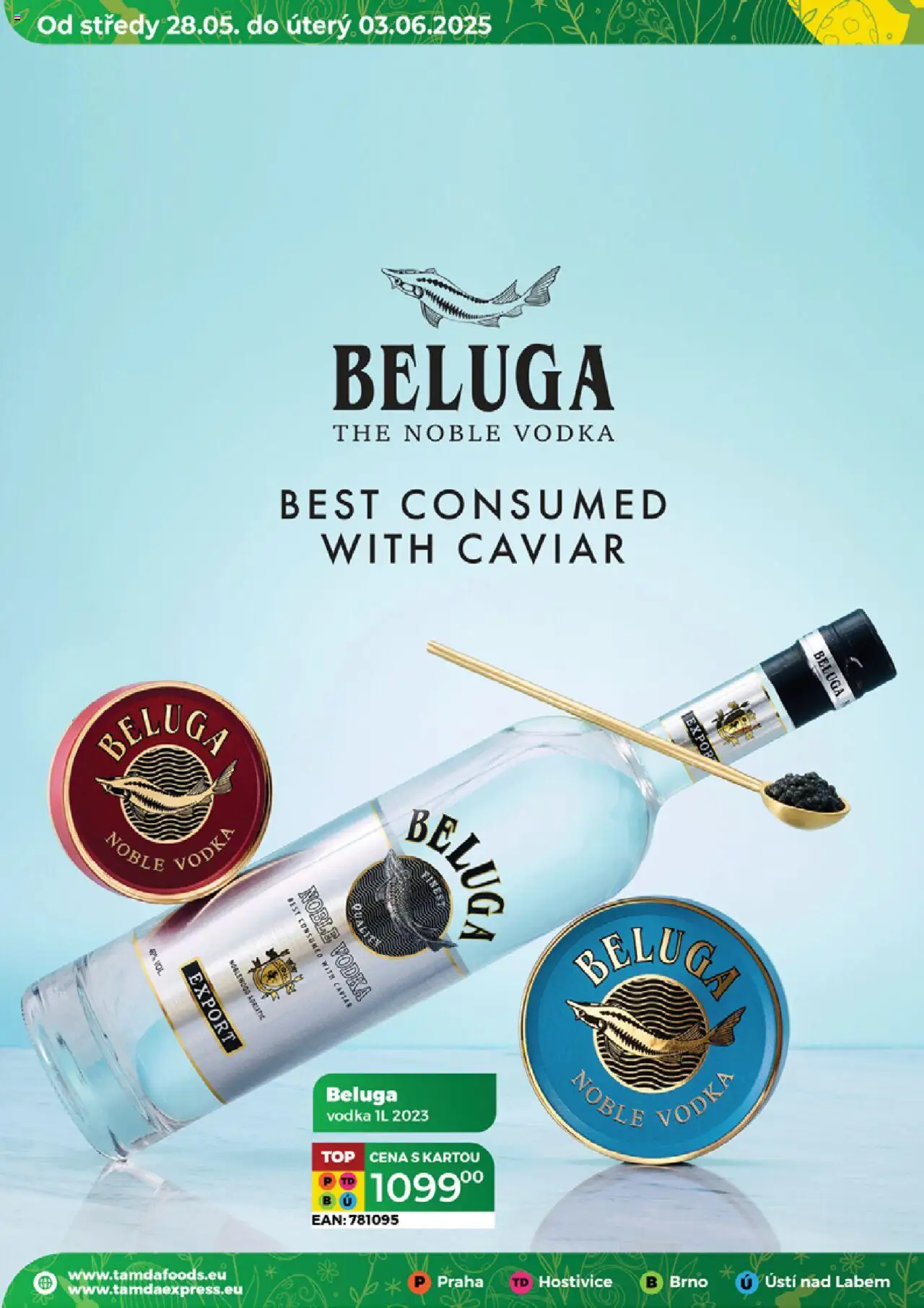Tamda Foods leták od 28.05.2025 | Strana: 40 | Produkty: Finest, Vodka, Beluga vodka