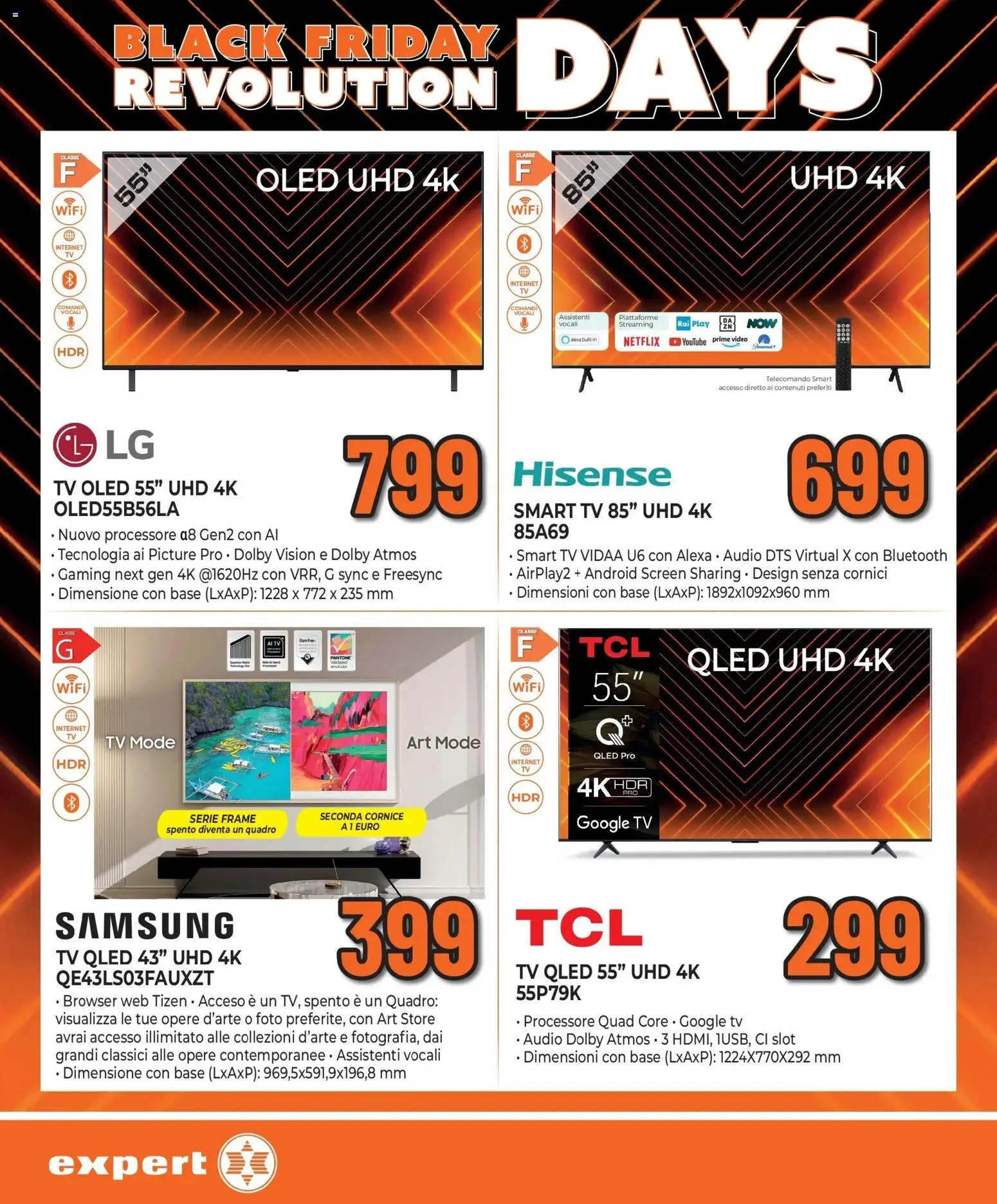 Volantino Expert del 13.11.2025 | Pagina: 4 | Prodotti: smart TV, Video, Audio, Samsung