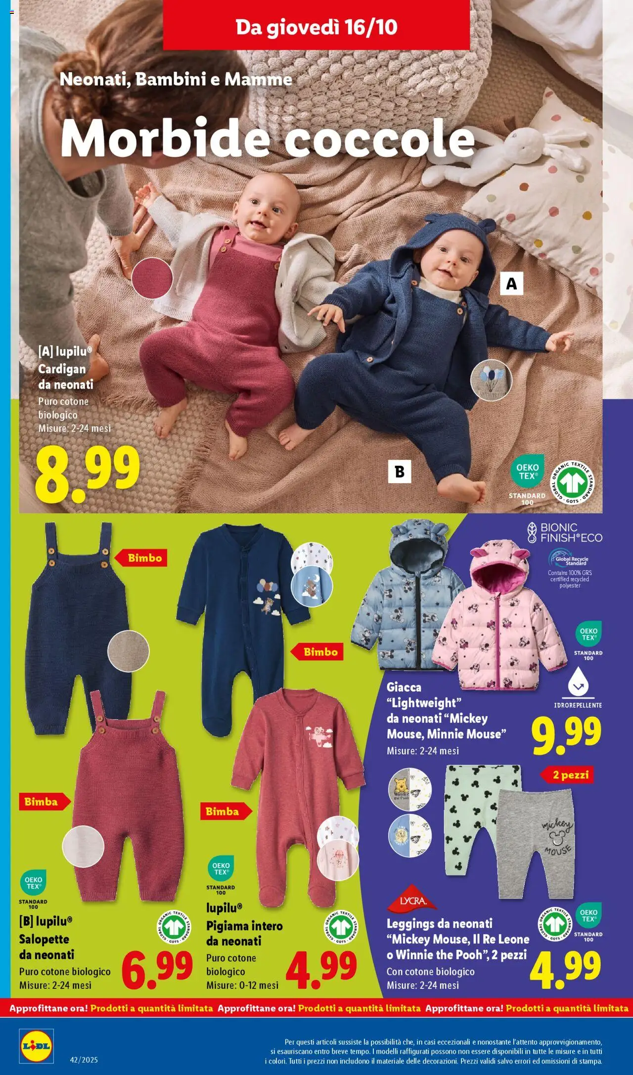 Volantino Lidl del 13.10.2025 | Pagina: 48 | Prodotti: Giacca, Pigiama, The, Mouse