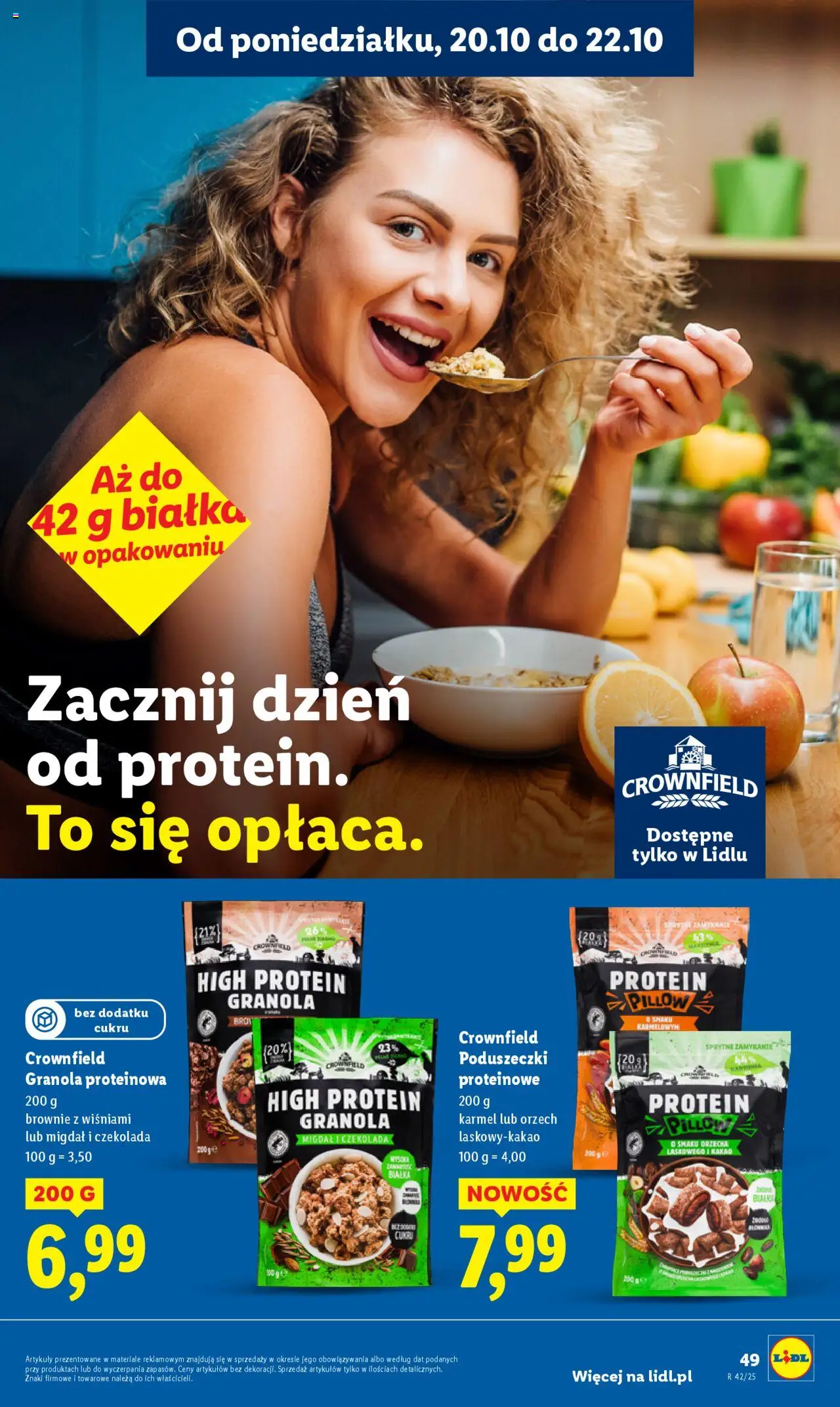 Lidl Gazetka od 16.10.2025 | Strona: 53 | Produkty: Kakao, Granola, Czekolada, Brownie