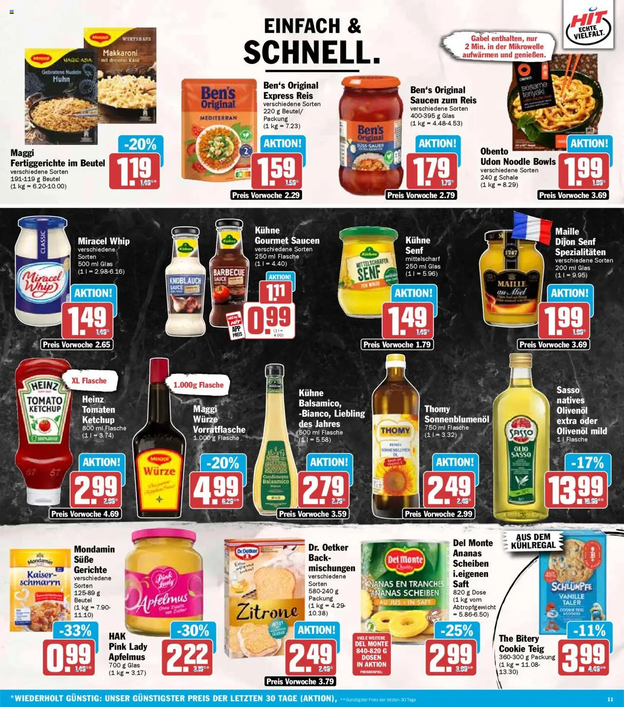 HIT - Rhineland-Palatinate – gültig ab 06.10.2025 | Seite: 11 | Produkte: Maggi, Ananas, Zitrone, Nudeln