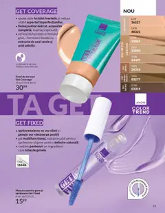 Ofertele Avon valabile de la 01.10.2025 | Pagină: 77 | Produse: Fond de ten, Machiaj, Mascara, Ceai