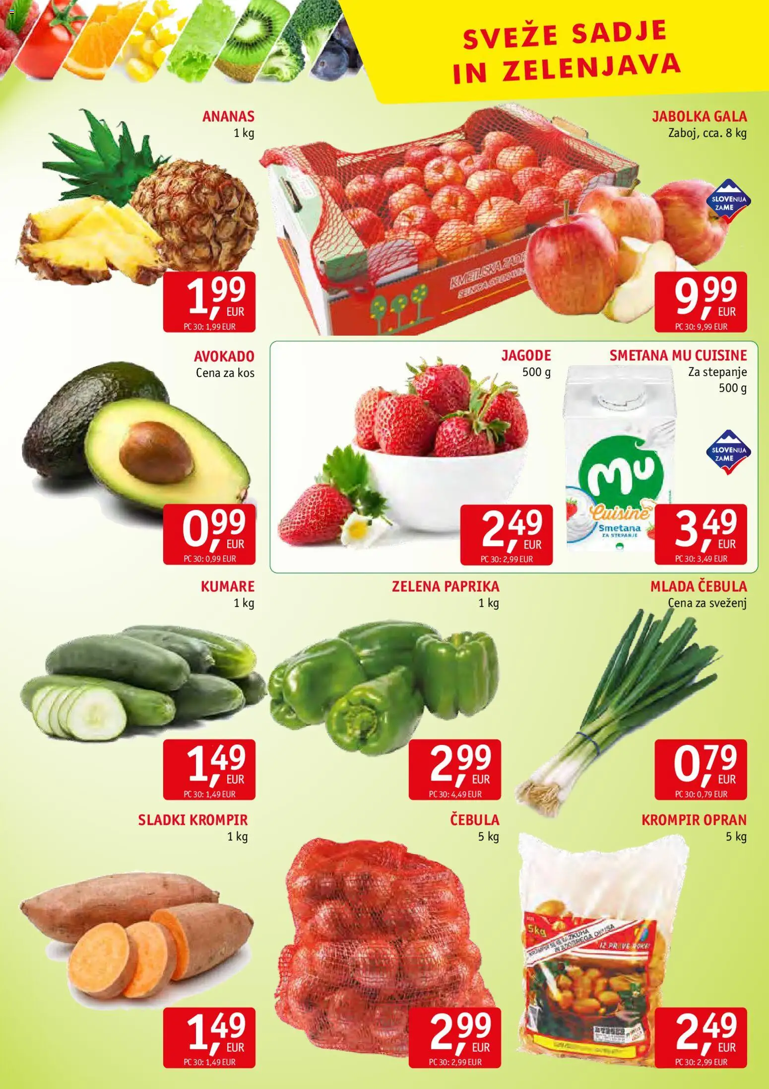 Novi Jager katalog ponudbe – veljaven od 22.04.2026 | Stran: 8 | Izdelki: Jabolka, Ananas, Krompir, Cebula