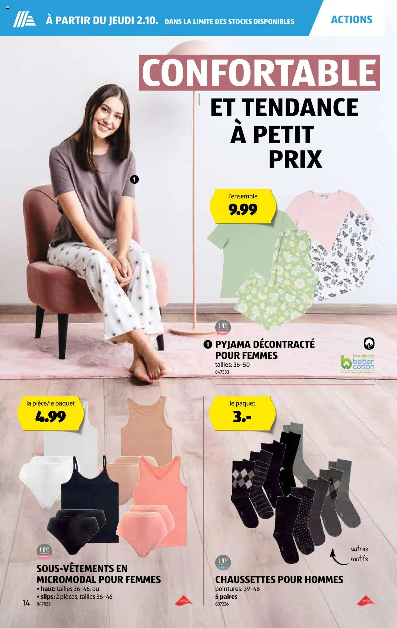 Aldi Aktionen FR – gültig ab 02.10.2025 | Seite: 15 | Produkte: Pyjama