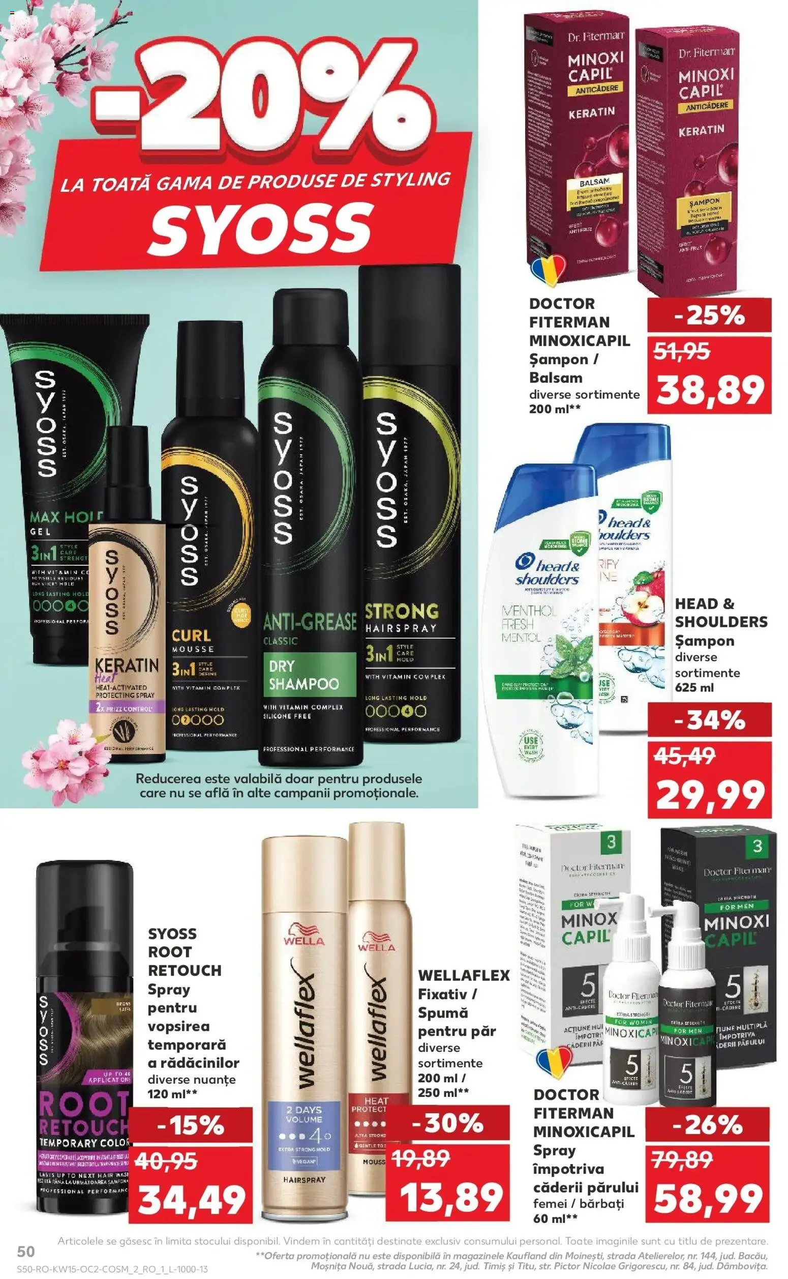 Noul catalog Kaufland – valabil de la 08.04.2026 | Pagină: 50 | Produse: Delgeç, Șampon, Balsam