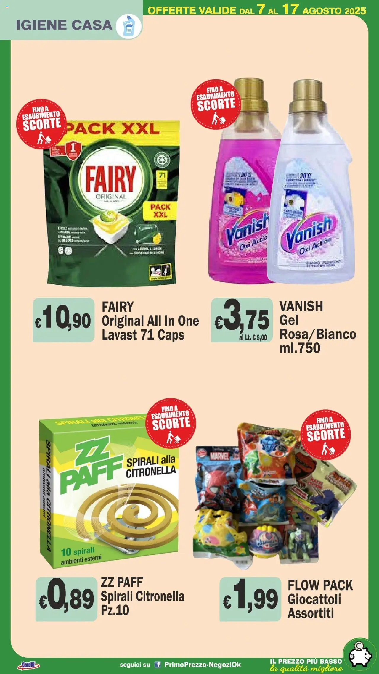 Volantino Primo Prezzo del 07.08.2025 | Pagina: 27 | Prodotti: Citronella