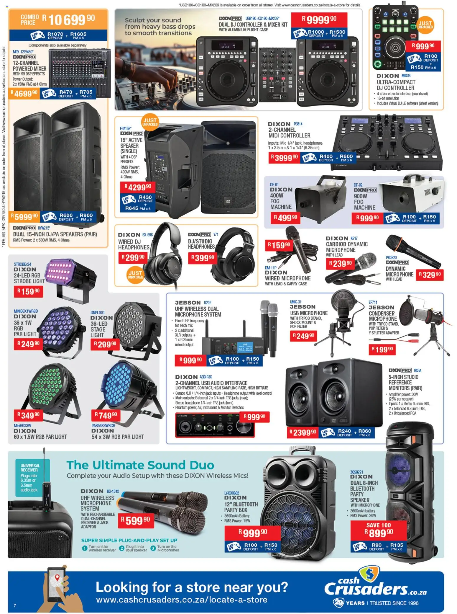New Cash Crusaders catalogue – valid from 23.10.2025 | Page: 7 | Products: Case, Speaker, USB, Mixer