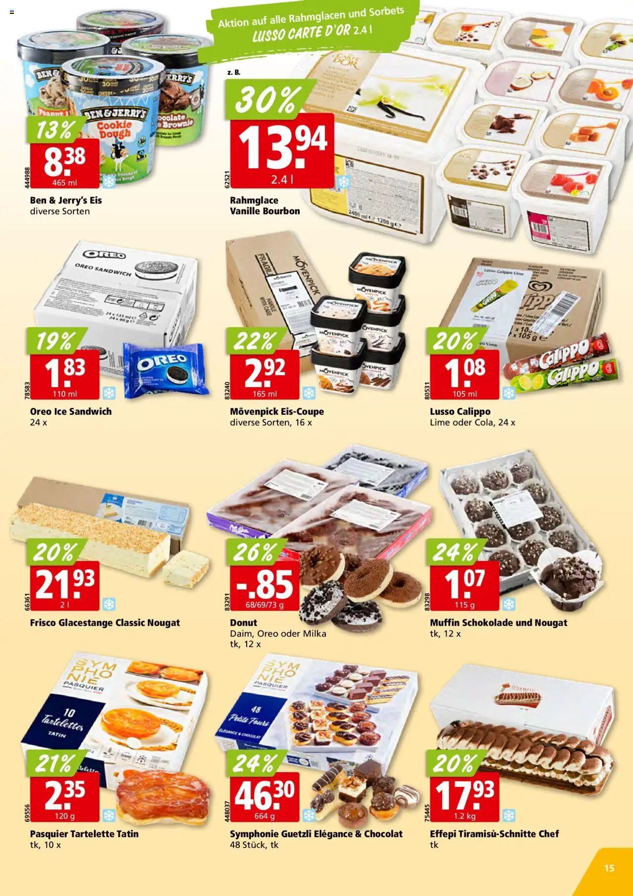Aligro Aktionen - Chavannes, Matran, Genf, Sitten ab 02.06.2025 | Seite: 15 | Produkte: Schokolade, Bourbon, Eis
