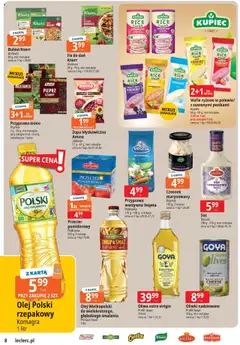 E.Leclerc Gazetka - Warszawa Jerozolimskie od 29.07.2025 | Strona: 8 | Produkty: Karta, Olej rzepakowy, Zupa, Olej