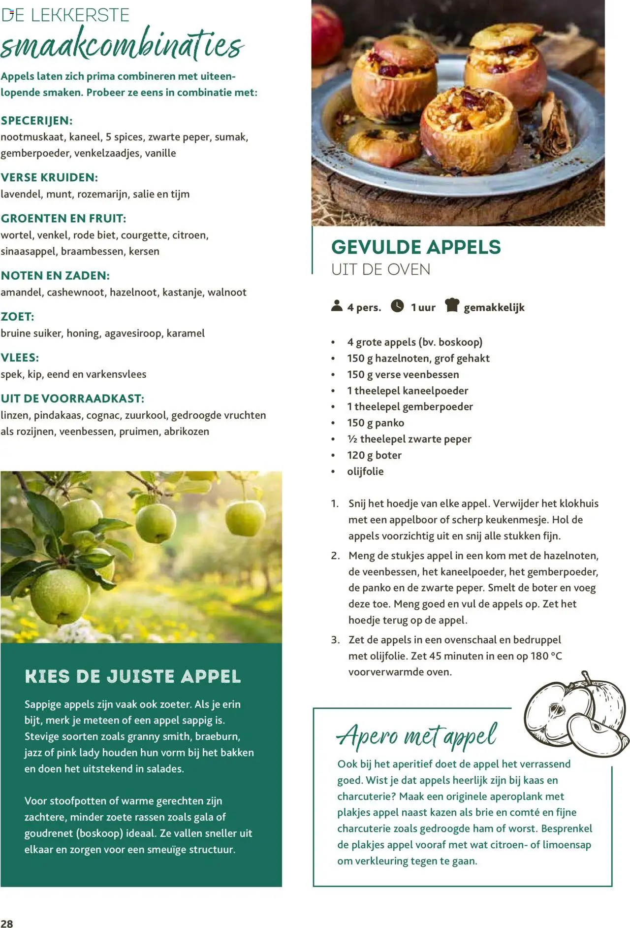 {H1} | Pagina: 28 | Producten: Brie, De oven, Fruit, Appel