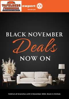 Tafelberg Furnishers specials catalogue – valid from 24.10.2025
